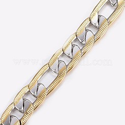 Мужские браслеты-цепочки Figaro из нержавеющей стали 304 X-BJEW-I238-11A