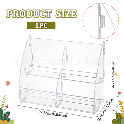 2-уровневые 4 слота прозрачные акриловые органайзеры для масок для макияжа&nbsp;ODIS-WH0002-66