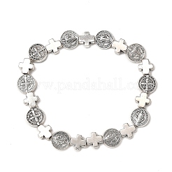 Браслеты из сплава бусин в тибетском стиле для мужчин и женщин BJEW-JB12284