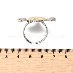 Манжеты из латуни с микро паве кубический цирконий для женщин RJEW-F184-01A-GP