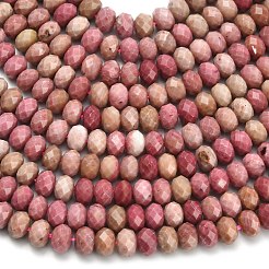 Природные родонит бисер нитей G-Z111-A15-01