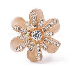 Сплав горный хрусталь женщины леди девушки мода шарф кольцо пряжка&nbsp;JEWB-WH0011-12KCG