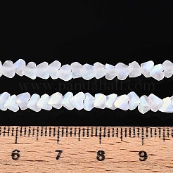 Матовые прозрачные стеклянные бусины&nbsp;GLAA-N054-4mm-01