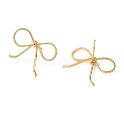 Латунные серьги-гвоздики для женщин EJEW-F334-03G-01