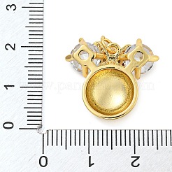 Стойки обшивки латунь микро проложить Циркон подвеску&nbsp;KK-Z063-19G