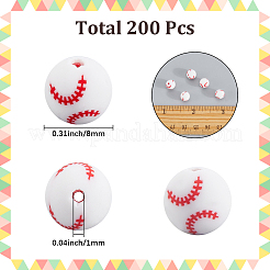 200шт бусины из полимерной глины ручной работы&nbsp;CLAY-SC0002-50