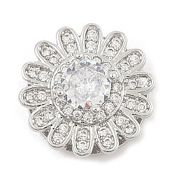 Латунные микро проложить кубического циркония слайд подвески ZIRC-I068-12P