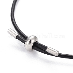 Регулируемые браслеты-слайдеры из искусственной кожи BJEW-F412-05P-C