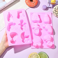 1 набор из 2 силиконовых формочек для бутылочек и ножек младенца&nbsp;ST-CJ0007-93