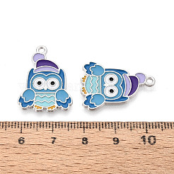 Подвески в виде совы из эмалированного сплава с покрытием для стеллажей&nbsp;ENAM-T024-72A-P