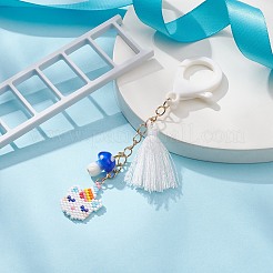 Единорог ручной работы узор ткацкий станок бисер кулон украшения&nbsp;HJEW-MZ00010