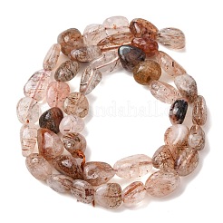 Нити бусин из натурального рутилированного кварца&nbsp;G-P568-C10-01