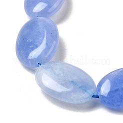 Нити бусин из натурального окрашенного малайзийского нефрита G-B137-A01-01B