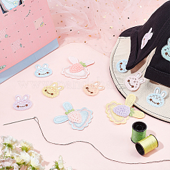 34 шт. 11 стиля пришивных компьютерных вышитых нашивок на одежду из полиэстера PATC-FG0001-09