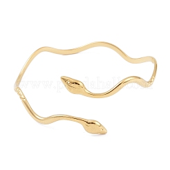 Волнистые открытые браслеты-манжеты из нержавеющей стали 304 BJEW-G699-01G