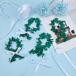 Пластиковые кольца для салфеток в виде листьев AJEW-WH0528-94