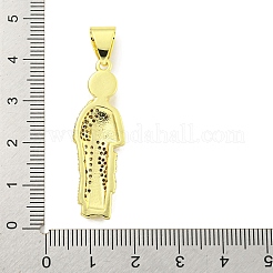 Покрытие стойки латунь микропаве прозрачные подвески из кубического циркония&nbsp;KK-B091-21G-02