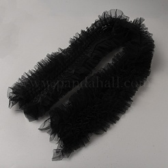 7-слойная плиссированная кружевная отделка из полиэстера OCOR-WH20006-03B-03