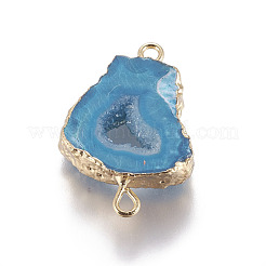 Соединители звеньев натурального агата&nbsp;G-L509-18G