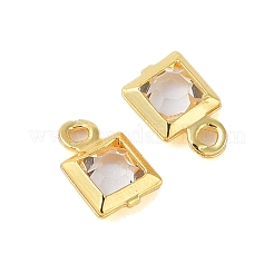 Стеклянные подвески из латуни с покрытием стойки KK-S385-02G-03