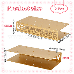 2 шт. железные полые цветочные подставки для леденцов&nbsp;ODIS-WH0079-047A