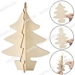 1 мешок незаконченных деревянных елок&nbsp;WOOD-SP0001-73