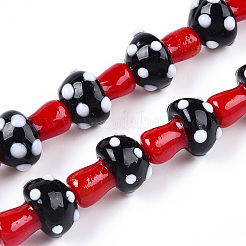 Бусы лэмпворк ручной работы&nbsp;LAMP-N024-09A