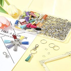 Наборы для изготовления брелоков с кисточками своими руками&nbsp;DIY-FS0008-37