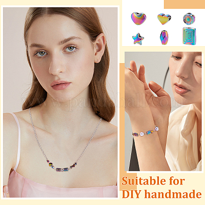 60 шт. 6-х стильная стойка с покрытием радужного цвета FIND-BC0002-74-1