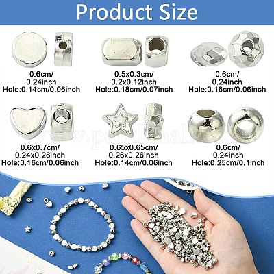 600шт 6 набора пластиковых бусин ccb CCB-YW0001-48-1