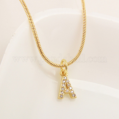 Латунный микропаве прозрачный кубический цирконий кулон начальные ожерелья FS-WGC46E8-01-1