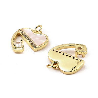 Подвески из латуни с покрытием из настоящего 18-каратного золота KK-B077-27G-1