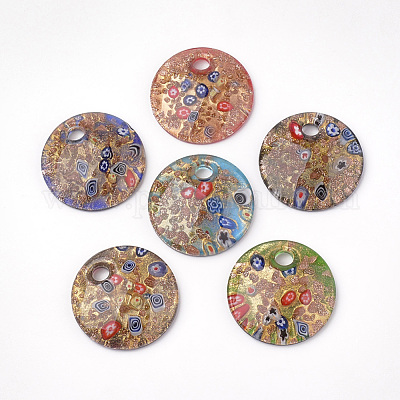 Ручной работы подвески золотые бусины песка LAMP-S189-12-B-1