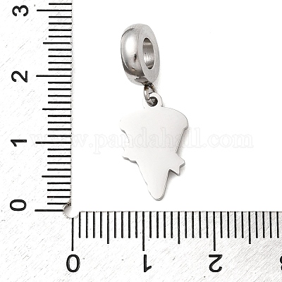 304 нержавеющая сталь эмалированная европейские подвески-шармы STAS-D153-05B-P-1