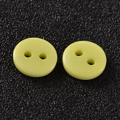 2-дырочные плоские круглые смолы швейные кнопки для дизайна костюма BUTT-E119-28L-15-1