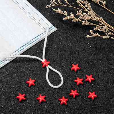 Звездный замок из пластикового шнура из ПВХ для крышки рта KY-D013-01C-1