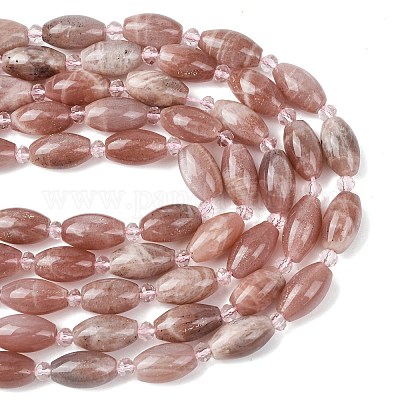 Натуральный Sunstone бисер пряди&nbsp;G-G453-C06-8x13mm-1