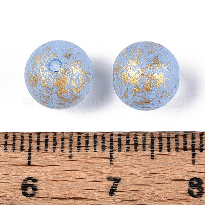 Выпечка окрашенные стеклянные бусины DGLA-N014-8mm-01C-1