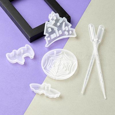 Хэллоуин DIY подвески из смолы силиконовые Молды DIY-LS0001-13-1
