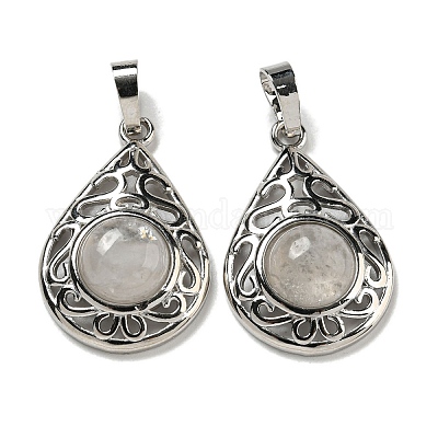 Подвески из натурального кварца и горного хрусталя G-Q158-05P-14-1