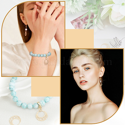 20 шт. филигранные соединительные звенья из нержавеющей стали 304 STAS-DC0011-42-1