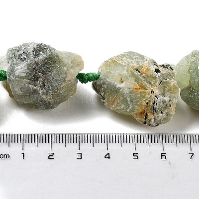 Необработанные грубые натуральные пренитовые бусины G-J388-A06-01-1