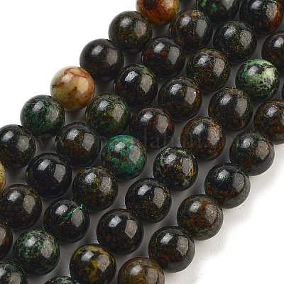 Натуральные нитки из бисера азурита G-Z063-A04-01-1