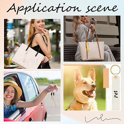 4 цвет брелок из искусственной кожи KEYC-SC0001-24-1