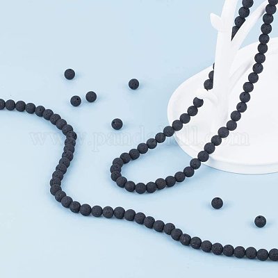 Бусы из натуральной лавы G-OC0001-27-1