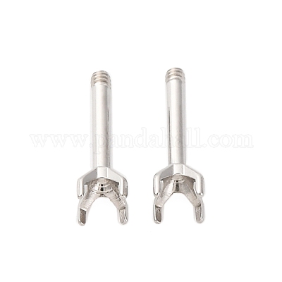 Фурнитура для сережек-гвоздиков из нержавеющей стали 304 STAS-B091-02B-03P-1