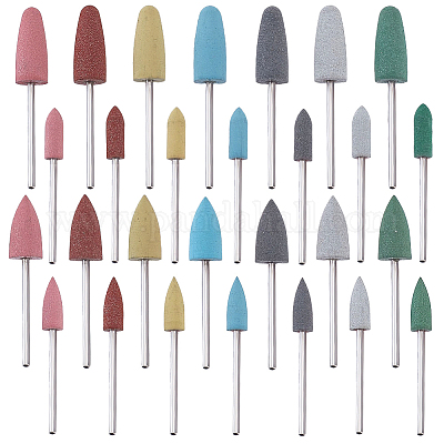 28 шт. многофункциональные полировальные насадки из силикона и сплава TOOL-WH0052-65-1