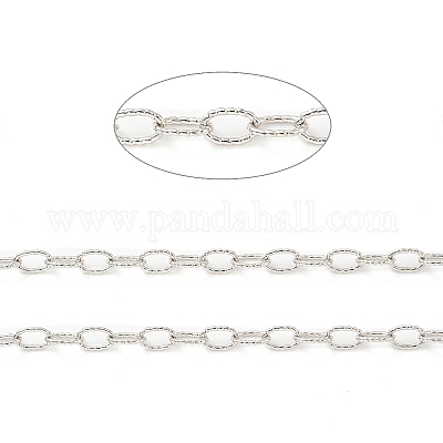 Антикоррозийные цепи из стерлингового серебра 925 пробы с родиевым покрытием&nbsp;STER-F052-14P-1