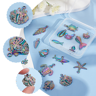 Наборы подвесок из сплава с изображением морских организмов FIND-HY0001-47-1