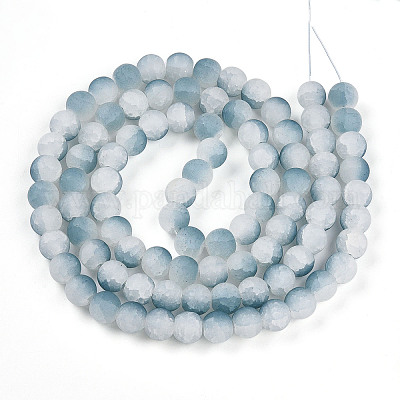 Стеклянные бусины кракле X1-GLAA-N009-10mm-06-1